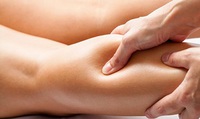 Sports massage on calf